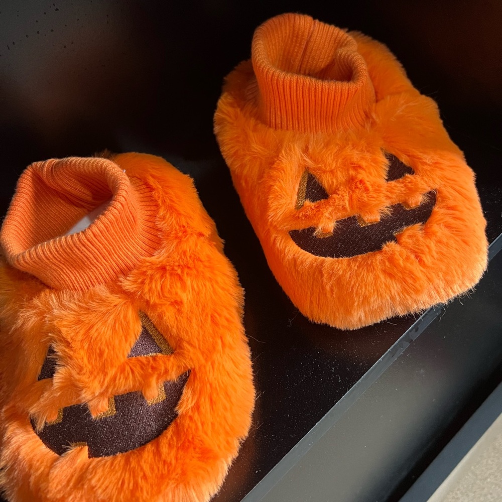Halloween Pumpkin Slippers